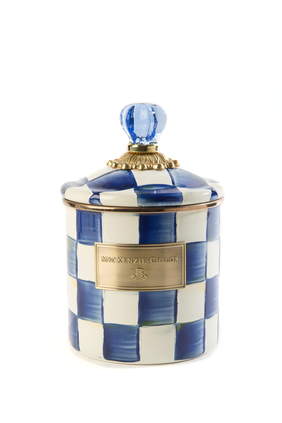Royal Check Enamel Canister Small